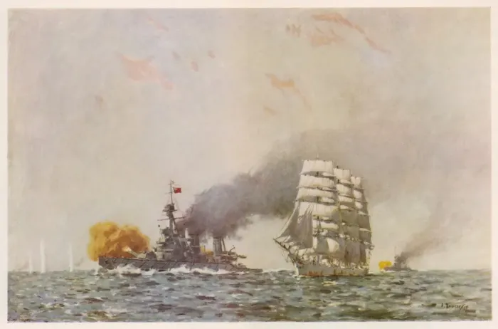 Framed Print : Battle of the Falklands Framed Print : Battle of the Falklands