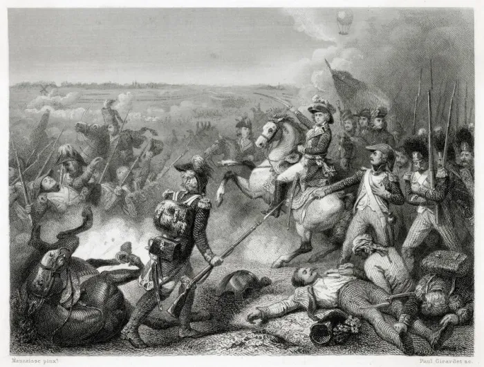 Framed Print : BATTLE OF FLEURUS The French under Jourdan repulse the Austrians led by Coburg Framed Print : BATTLE OF FLEURUS The French under Jourdan repulse the Austrians led by Coburg