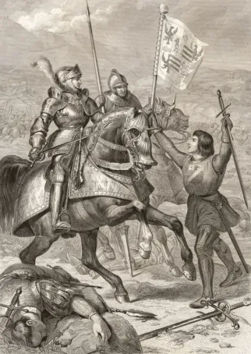 Framed Print : Battle of Fornovo 1495