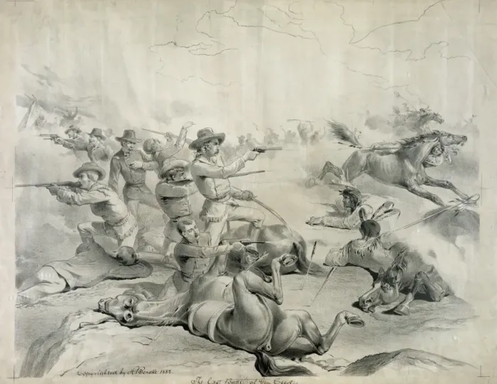 Framed Print : The last battle of Gen. Custer Framed Print : The last battle of Gen. Custer