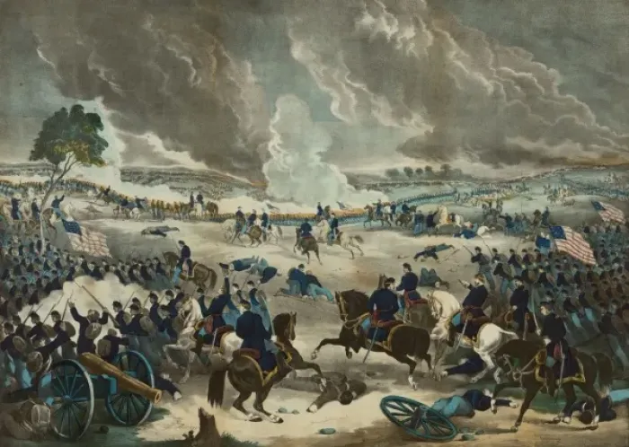 Framed Print : The battle of Gettysburg Framed Print : The battle of Gettysburg