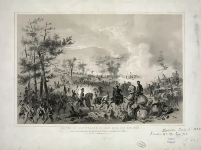 Framed Print : Battle of Gettysburg, Pa. July 2nd. and 3rd. 1863 Framed Print : Battle of Gettysburg, Pa. July 2nd. and 3rd. 1863