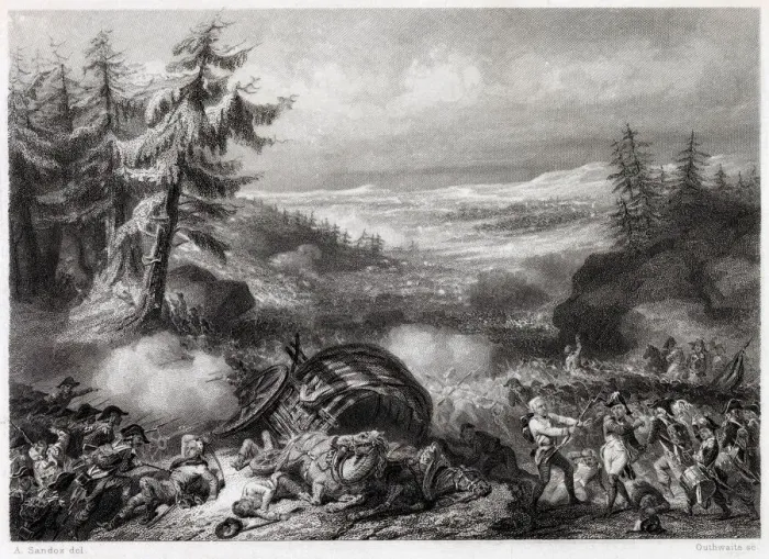 Framed Print : BATTLE OF HOHENLINDEN A combined French and Bavarian force defeats the Austrians Framed Print : BATTLE OF HOHENLINDEN A combined French and Bavarian force defeats the Austrians