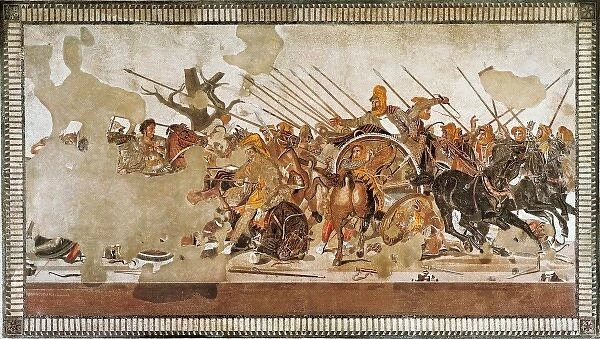 The Battle of Issus. Scene of the battle between Alexander the Great of Macedonia