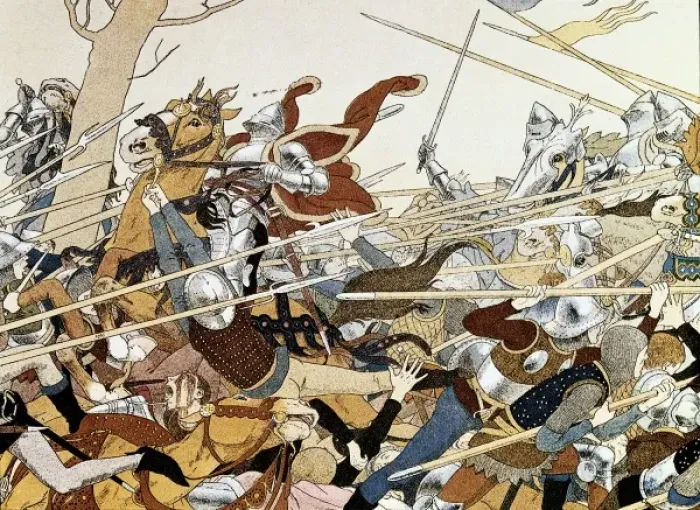 Framed Print : Battle of Joan of Arc, illustration of the book Framed Print : Battle of Joan of Arc, illustration of the book