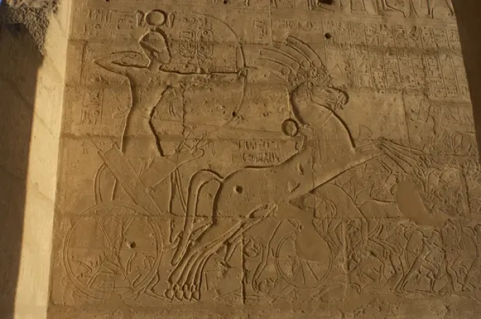 Framed Print : Battle of Kadesh (1274 B. C. ). Ramses II in his chariot. Rame Framed Print : Battle of Kadesh (1274 B. C. ). Ramses II in his chariot. Rame