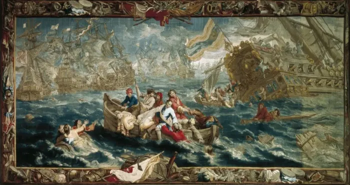 Framed Print : The Battle of La Hogue, May 1692. GERMANY. Munich Framed Print : The Battle of La Hogue, May 1692. GERMANY. Munich
