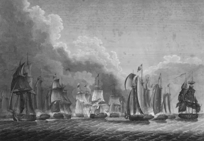 Framed Print : Battle on Lake Erie. Second view Framed Print : Battle on Lake Erie. Second view