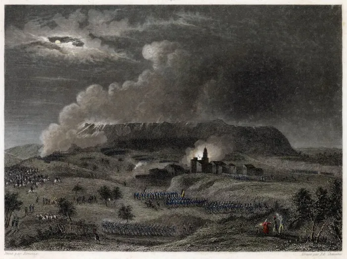 Framed Print : Battle of LE MAS DE ROZ Date: 17 July 1793 Framed Print : Battle of LE MAS DE ROZ Date: 17 July 1793