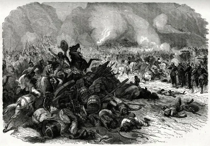Framed Print : Battle before Magdala, Abyssinian War, Ethiopia (a rescue mission for the recovery of Framed Print : Battle before Magdala, Abyssinian War, Ethiopia (a rescue mission for the recovery of