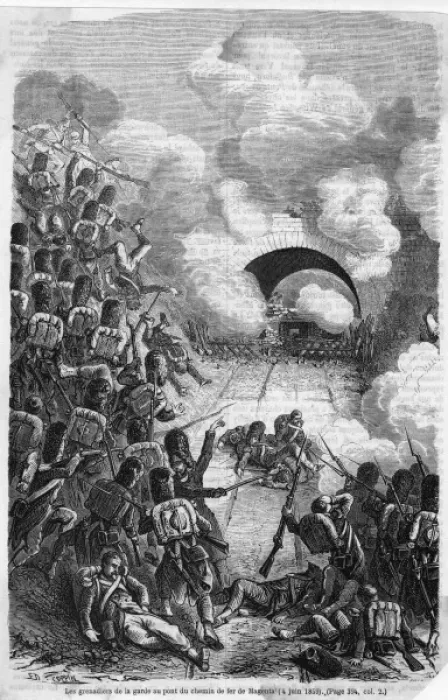 Framed Print : Battle of Magenta - 4 Framed Print : Battle of Magenta - 4