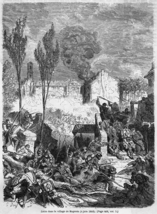 Framed Print : Battle of Magenta - 5 Framed Print : Battle of Magenta - 5