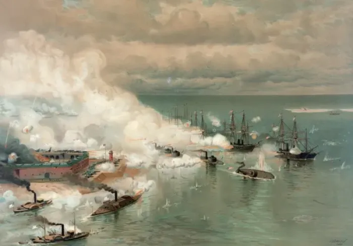 Framed Print : Battle of Mobile Bay Framed Print : Battle of Mobile Bay