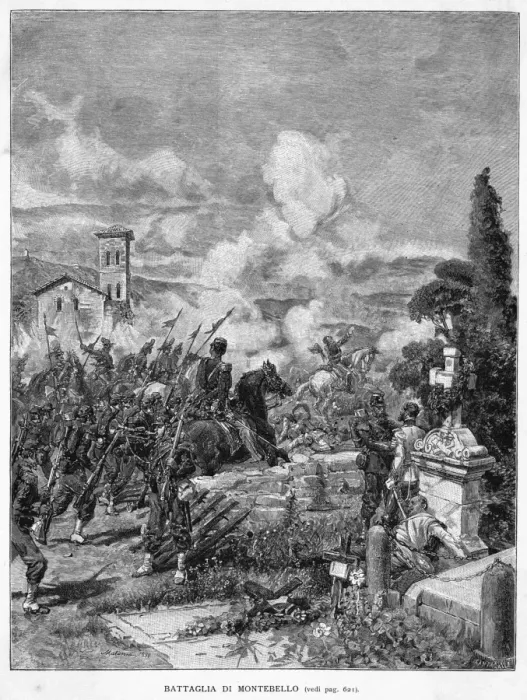 Framed Print : Battle of Montebello Framed Print : Battle of Montebello