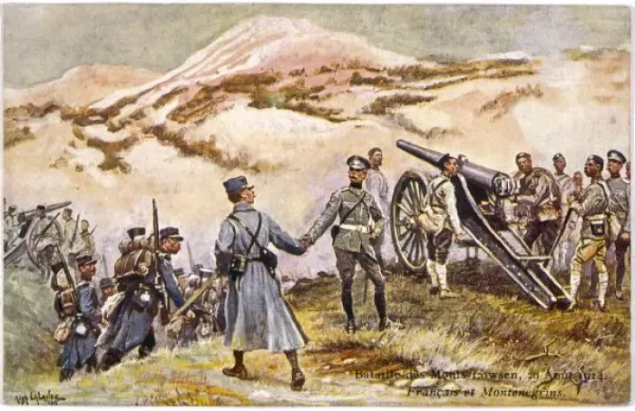 Framed Print : Battle in Montenegro Framed Print : Battle in Montenegro