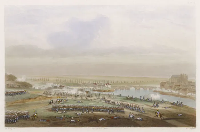 Framed Print : BATTLE OF MONTEREAU Framed Print : BATTLE OF MONTEREAU