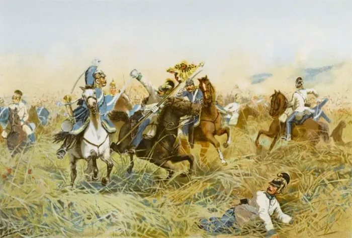Framed Print : Battle of Nachod 1866 Framed Print : Battle of Nachod 1866