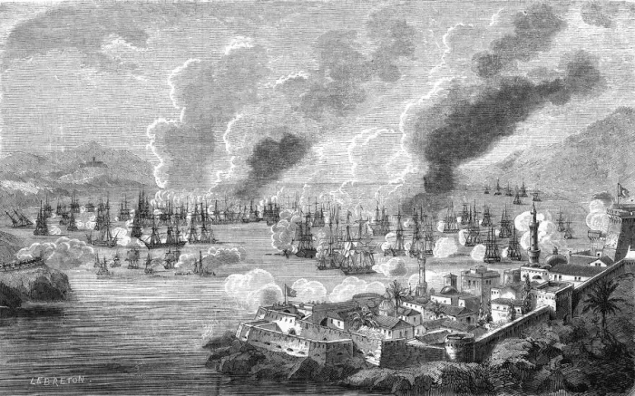 Framed Print : Battle of Navarino 1827 Framed Print : Battle of Navarino 1827