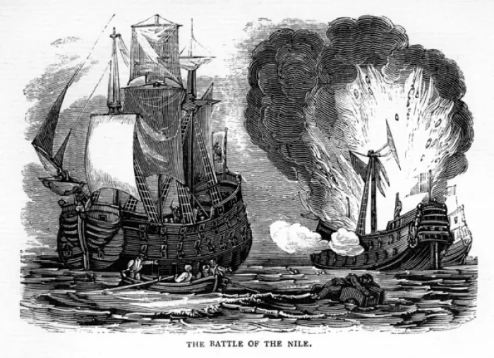 Framed Print : Battle of the Nile Framed Print : Battle of the Nile