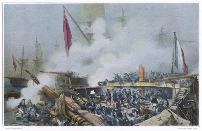Framed Print : Battle of the Nile Framed Print : Battle of the Nile