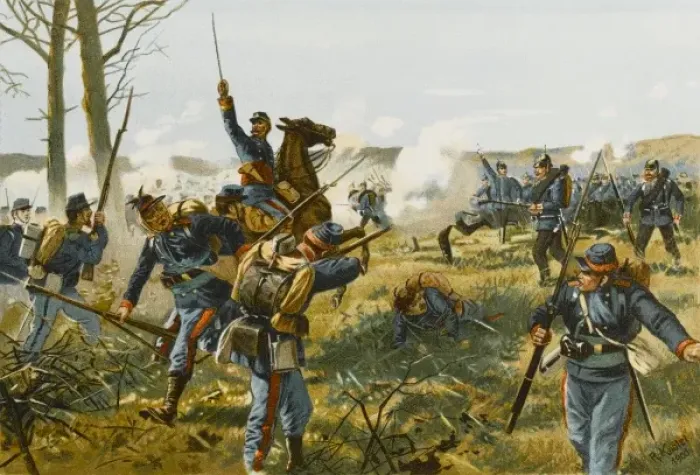 Framed Print : Battle of Nuits 1870 Framed Print : Battle of Nuits 1870