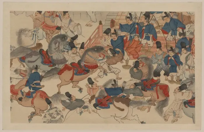Framed Print : Battle in front of a palace Framed Print : Battle in front of a palace