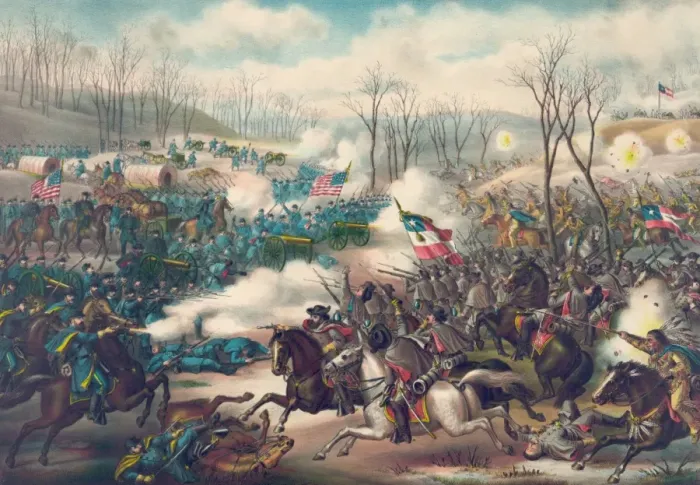 Framed Print : Battle of Pea Ridge, Ark
