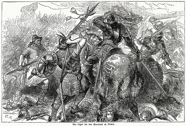 Battle of Pinkie also known as the Battle of Pinkie Cleugh, at the banks of the River Esk near Musselburgh, Scotland. Date: 10 September 1547