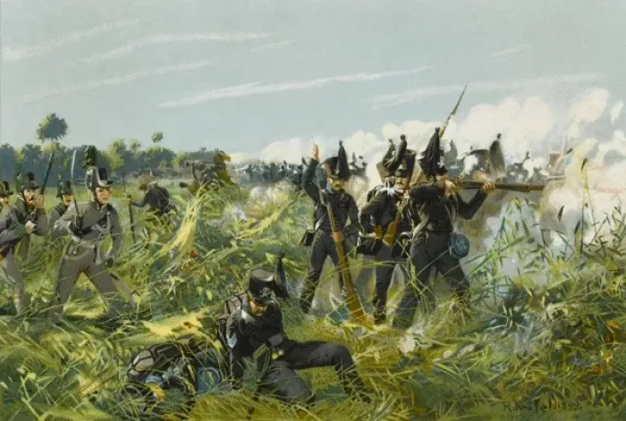 Framed Print : Battle of Quatre Bras Framed Print : Battle of Quatre Bras