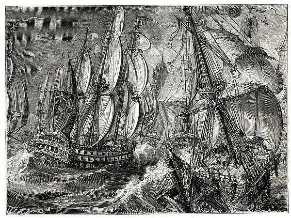 Battle of Quiberon Bay (Bataille des Cardineaux), near Saint Nazaire, France