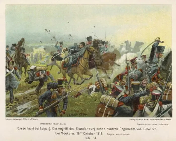 Framed Print : Battle Scene 1813 Framed Print : Battle Scene 1813