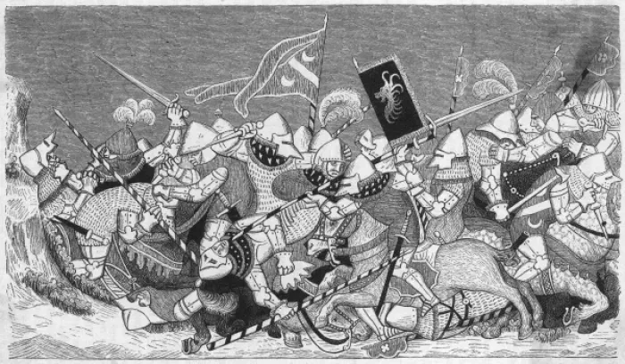 Framed Print : Battle of Sempach 2 Framed Print : Battle of Sempach 2