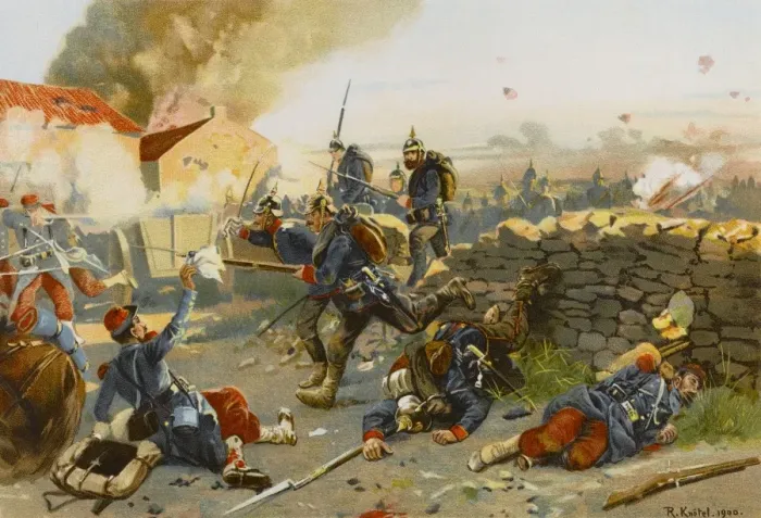 Framed Print : Battle of St Privat 1870 Framed Print : Battle of St Privat 1870