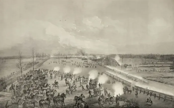 Framed Print : The battle of Stone River or Murfreesboro Framed Print : The battle of Stone River or Murfreesboro