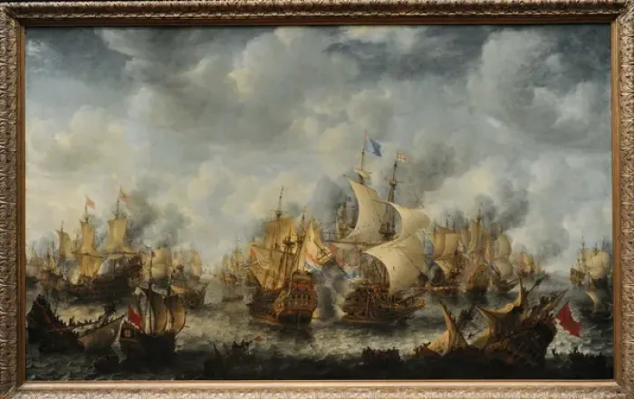 Framed Print : The Battle of Terheide, 1653-1666, by Jan Abrahamsz Beerstra Framed Print : The Battle of Terheide, 1653-1666, by Jan Abrahamsz Beerstra
