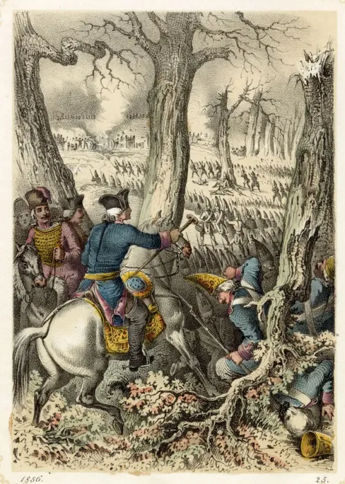Framed Print : BATTLE OF TORGAU Friedrich der Grosse defeats the Austrians under Daun Framed Print : BATTLE OF TORGAU Friedrich der Grosse defeats the Austrians under Daun