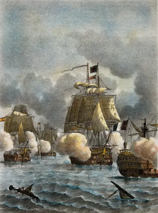 Framed Print : Battle of Trafalgar, 21st October 1805 Framed Print : Battle of Trafalgar, 21st October 1805