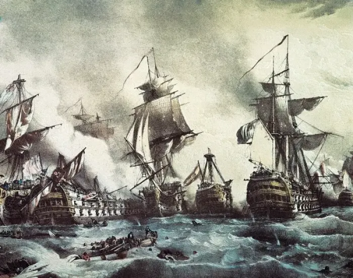 Framed Print : Battle of Trafalgar, 21st October 1805 Framed Print : Battle of Trafalgar, 21st October 1805