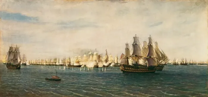 Framed Print : The Battle of Trafalgar Framed Print : The Battle of Trafalgar