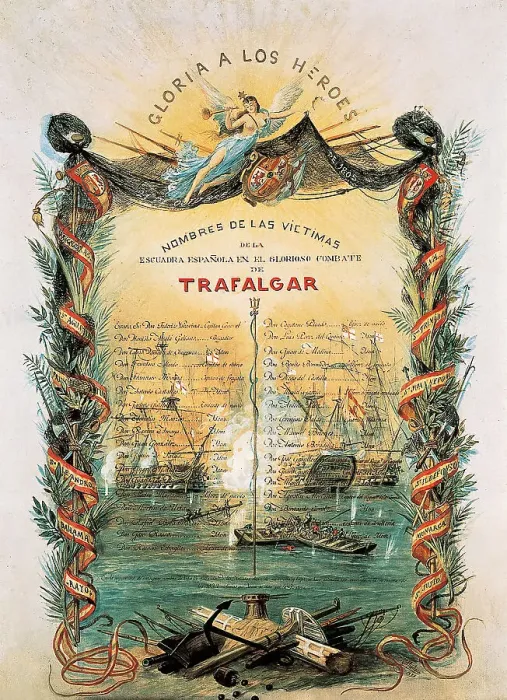 Framed Print : Battle of Trafalgar heroes Framed Print : Battle of Trafalgar heroes