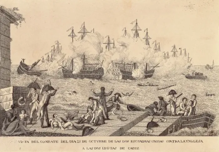 Framed Print : Battle of Trafalgar (October 21st, 1805). Battle Framed Print : Battle of Trafalgar (October 21st, 1805). Battle
