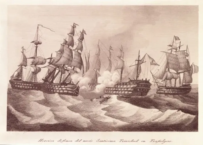 Framed Print : Battle of Trafalgar (October 21st, 1805). Heroic Framed Print : Battle of Trafalgar (October 21st, 1805). Heroic