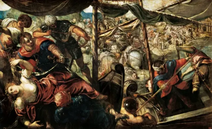 Framed Print : Battle between Turks and Christians Framed Print : Battle between Turks and Christians