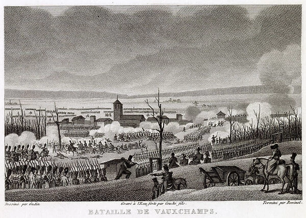 At the battle of VAUXCHAMPS the French under Napoleon defeat the Allies under Blucher
