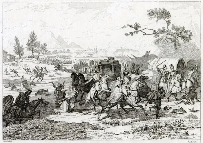 Framed Print : The battle of Vittoria Date: 21st June 1813 Framed Print : The battle of Vittoria Date: 21st June 1813