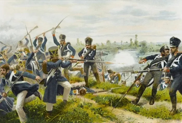 Framed Print : Battle of Wartenburg Framed Print : Battle of Wartenburg