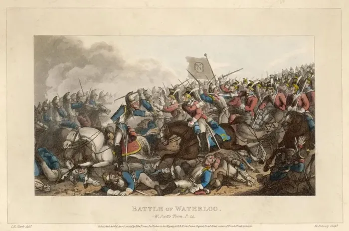 Framed Print : The battle of Waterloo, 1815 Framed Print : The battle of Waterloo, 1815