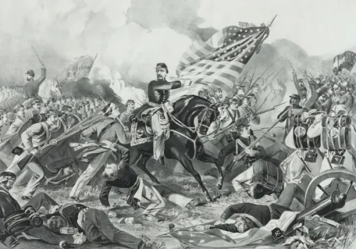 Framed Print : The Battle of Williamsburg, Va. May 5th 1862 Framed Print : The Battle of Williamsburg, Va. May 5th 1862