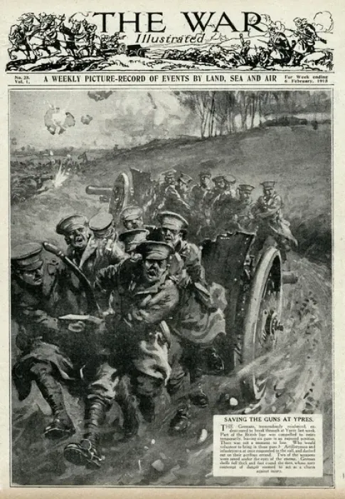 Framed Print : Battle of Ypres 1915 Framed Print : Battle of Ypres 1915