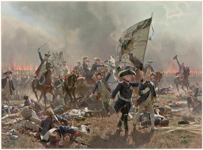 Framed Print : Battle of Zorndorf Framed Print : Battle of Zorndorf